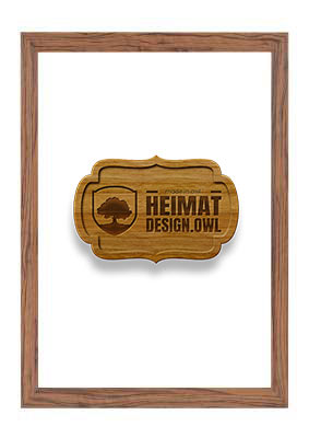 HEIMATDESIGN.OWL Bilderrahmen Nussbaum, Puzzle Format MDF 30mm mit Acrylglas »New Modern«